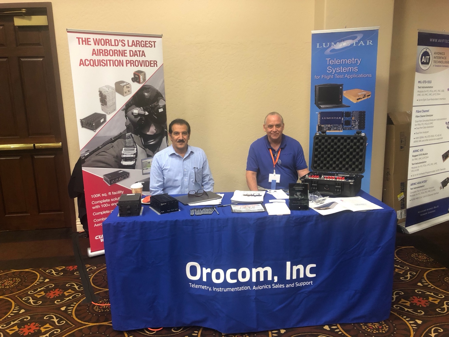 Orocom trade show booth